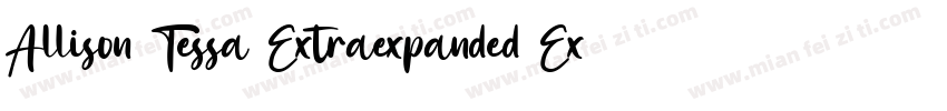 Allison Tessa Extraexpanded Extra字体转换